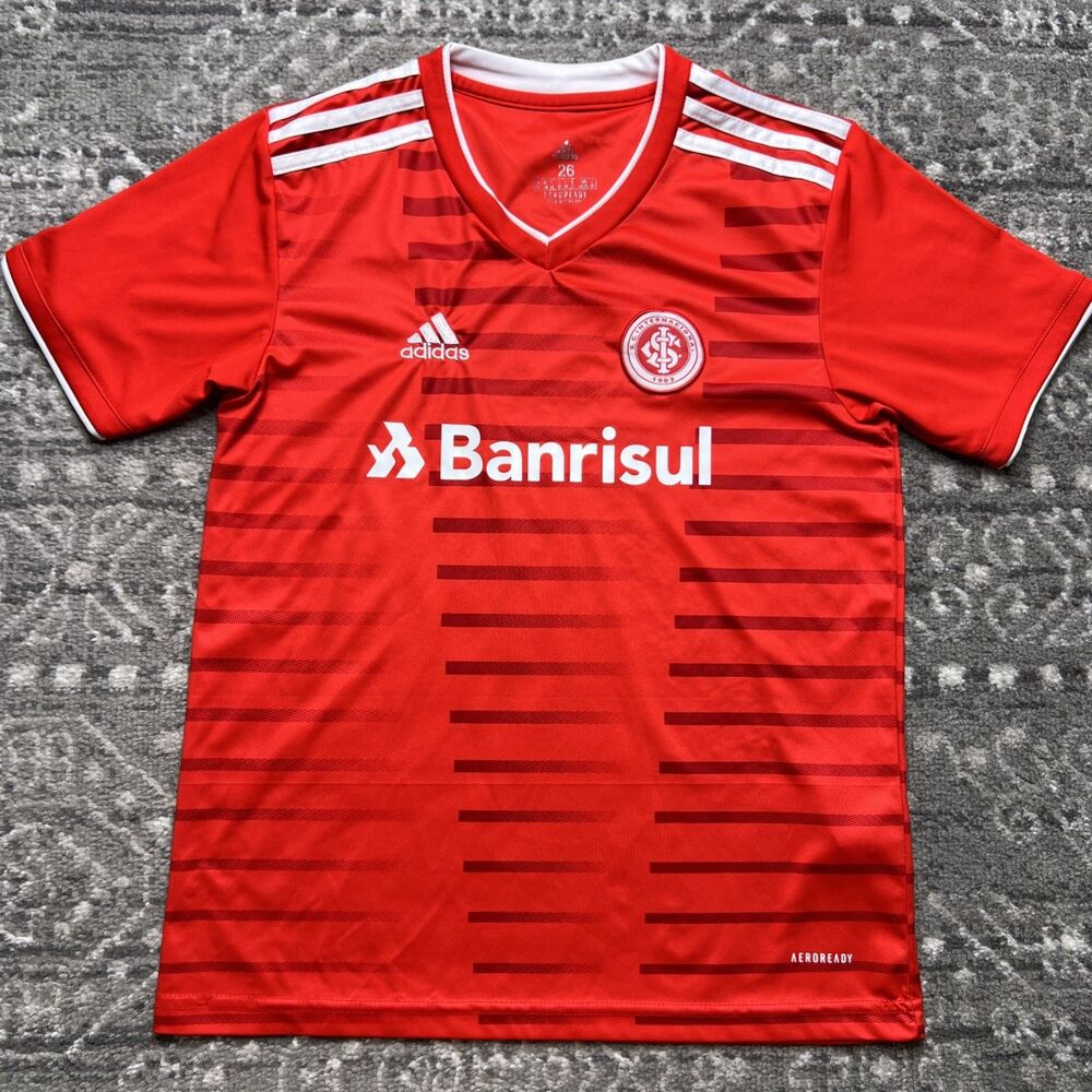 Adidas SC Internacional YOUTH 2021 Home Jersey Shirt Soccer Size 26 US Large